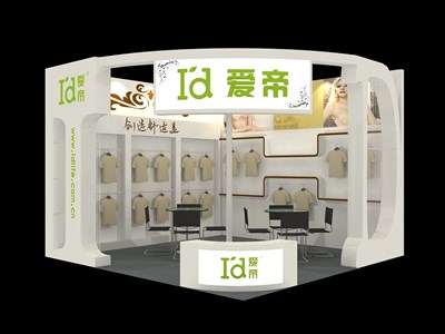 36平米展臺(tái)設(shè)計(jì)制作：二面開口/現(xiàn)代/木質(zhì)結(jié)構(gòu)/白色，為內(nèi)衣展展商而作（免費(fèi)使用）