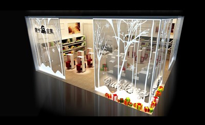 81平米展臺(tái)設(shè)計(jì)制作：二面開口/現(xiàn)代/型材結(jié)構(gòu)/白色，為鞋箱包展展商而作（免費(fèi)使用）