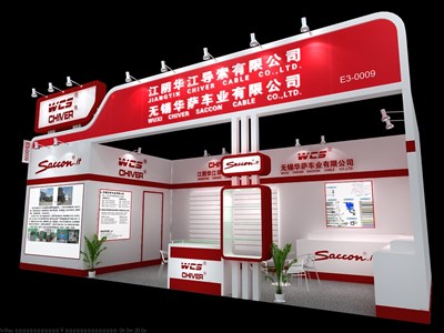 27平米展臺設(shè)計制作：一面開口/前衛(wèi)/木質(zhì)結(jié)構(gòu)/紅色，為玩具展展商而作（免費使用）