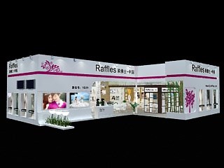 216平米展臺設計制作：二面開口/前衛(wèi)/木質(zhì)結構/白色，為婚博會展商而作（免費使用）