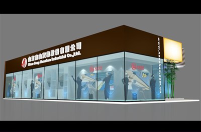 171平米展臺(tái)設(shè)計(jì)制作：二面開口/現(xiàn)代/木質(zhì)結(jié)構(gòu)/咖啡色，為服裝展展商而作（免費(fèi)使用）
