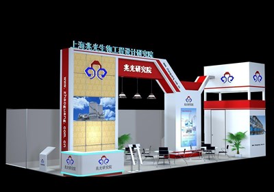 72平米展臺設計制作：二面開口/現(xiàn)代/木質(zhì)結(jié)構(gòu)/白色，為機械展展商而作（免費使用）