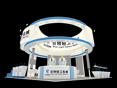 72平米展臺(tái)設(shè)計(jì)制作：四面開(kāi)口/現(xiàn)代/木質(zhì)結(jié)構(gòu)/白色，為汽配展展商而作（免費(fèi)使用）