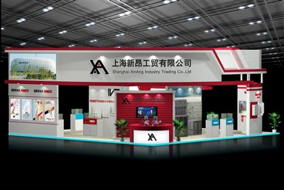 144平米展臺設(shè)計制作：四面開口/現(xiàn)代/木質(zhì)結(jié)構(gòu)/白色，為家電展展商而作（免費使用）