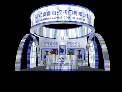 36平米展臺設計制作：三面開口/現(xiàn)代/木質(zhì)結(jié)構(gòu)/白色，為機械展展商而作（免費使用）