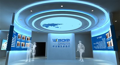 595平米展廳設(shè)計(jì)制作：前衛(wèi)/藍(lán)色，產(chǎn)品類展廳-中冶南方展廳（免費(fèi)使用）