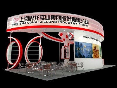 90平米展臺(tái)設(shè)計(jì)制作：三面開(kāi)口/現(xiàn)代/木質(zhì)結(jié)構(gòu)/白色，為綜合展展商而作（免費(fèi)使用）