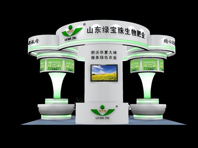 36平米展臺設(shè)計制作：四面開口/現(xiàn)代/木質(zhì)結(jié)構(gòu)/白色，為化工展展商而作（免費使用）