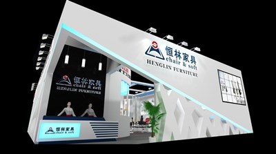 204平米展臺設(shè)計(jì)制作：二面開口/現(xiàn)代/木質(zhì)結(jié)構(gòu)/白色，為建材展展商而作（免費(fèi)使用）