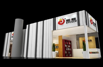 81平米展臺(tái)設(shè)計(jì)制作：三面開(kāi)口/現(xiàn)代/木質(zhì)結(jié)構(gòu)/灰色，為建材展展商而作（免費(fèi)使用）