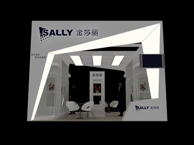36平米展臺設(shè)計制作：二面開口/現(xiàn)代/木質(zhì)結(jié)構(gòu)/白色，為建材展展商而作（免費使用）