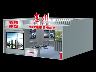 100平米展臺(tái)設(shè)計(jì)制作：一面開口/現(xiàn)代/木質(zhì)結(jié)構(gòu)/白色，為綜合展展商而作（免費(fèi)使用）