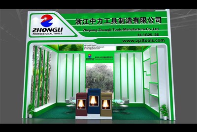 18平米展臺(tái)設(shè)計(jì)制作：一面開口/現(xiàn)代/木質(zhì)結(jié)構(gòu)/綠色，為建材展展商而作（免費(fèi)使用）